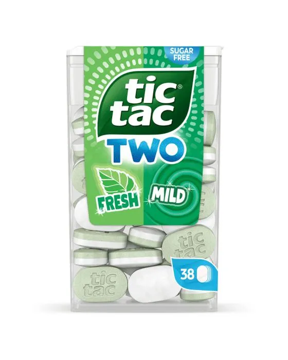 Tic Tac Tac Two 38 Pack Menthes sans sucre frais et doux Sperarmint 38,5g