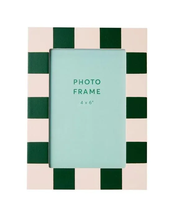 Vérifiez le cadre photo 4po x 6po - Rose et Vert