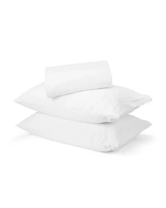 Ensemble de draps en coton lavés en pierre - lit Queen, blanc