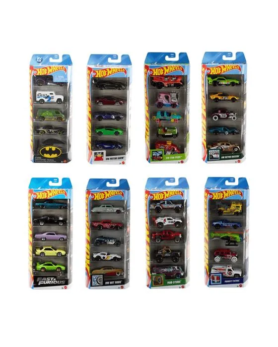 Ensemble cadeau 5 paquets de roues chaudes - Assortiment