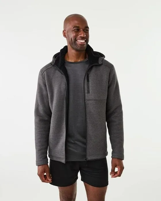 Veste de tricot de sherpa pour hommes actifs