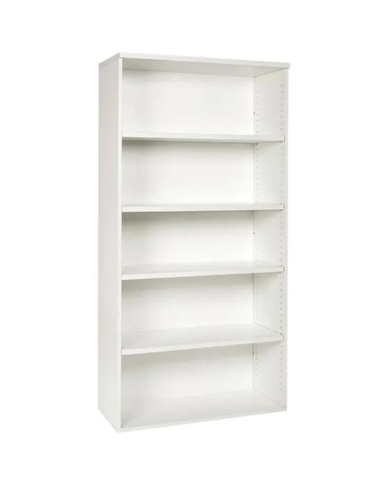 Bibliothèque Velocity 1800mm étagères blanches Maison Bureau stockage
