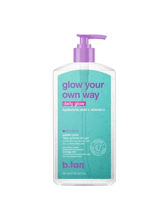 b.tan Glow Your Own Way Gel de bronzage progressif clair 591ml - Acide doré, hyaluronique et vitamine C
