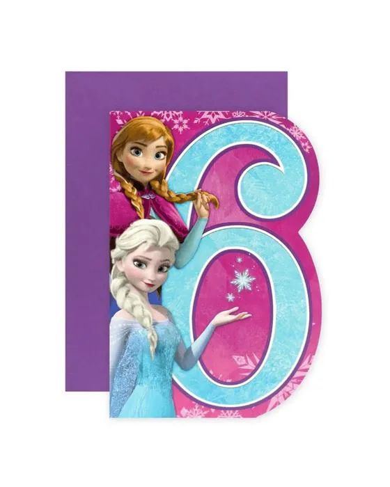Connexions de la Carte de 6 ans de Hallmark Disney Frozen - Bonheur & Magie!