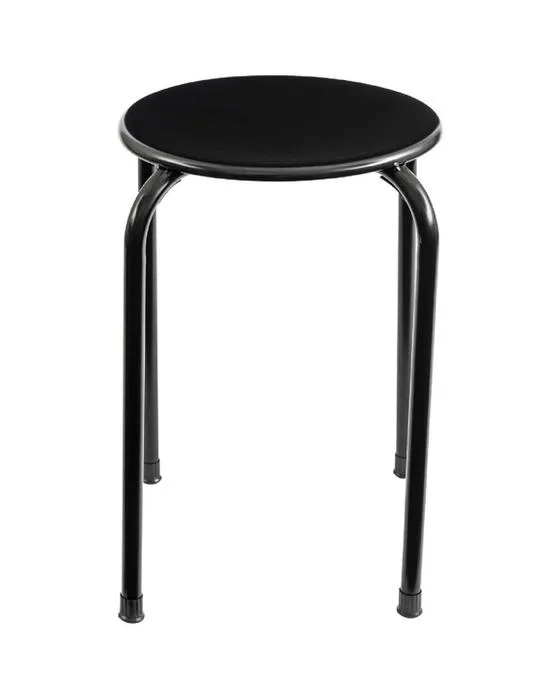 Tabouret en métal Keji noir