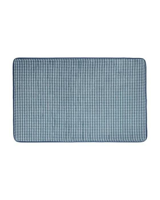 Tapis de bain en mousse de mémoire - Bleu