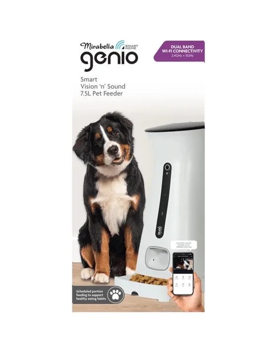 7.5L Mirabella Genio Smart Vision ‘n-Son Pet Feeder