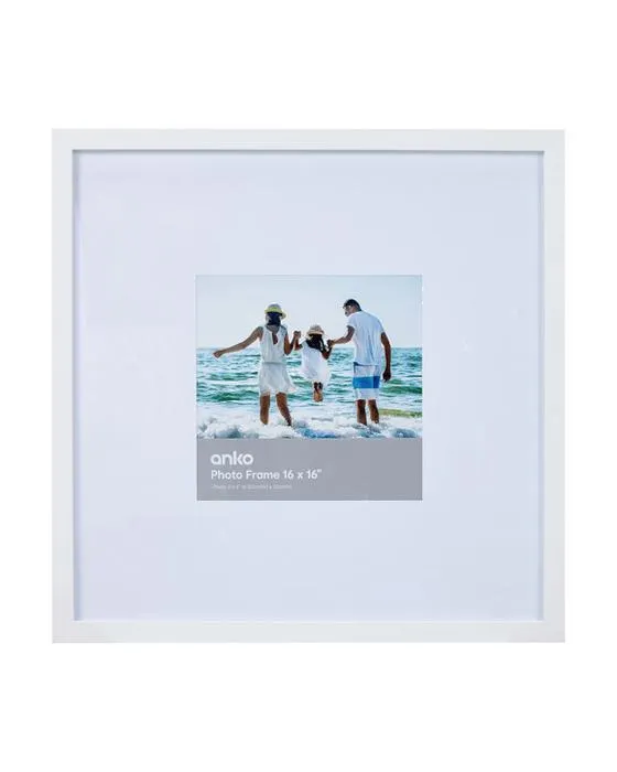 Cadre de port de plage 8po x 8po - blanc