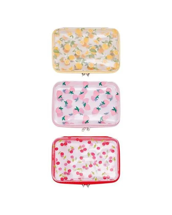 3 Packs de cubes d'emballages transparents imprimés