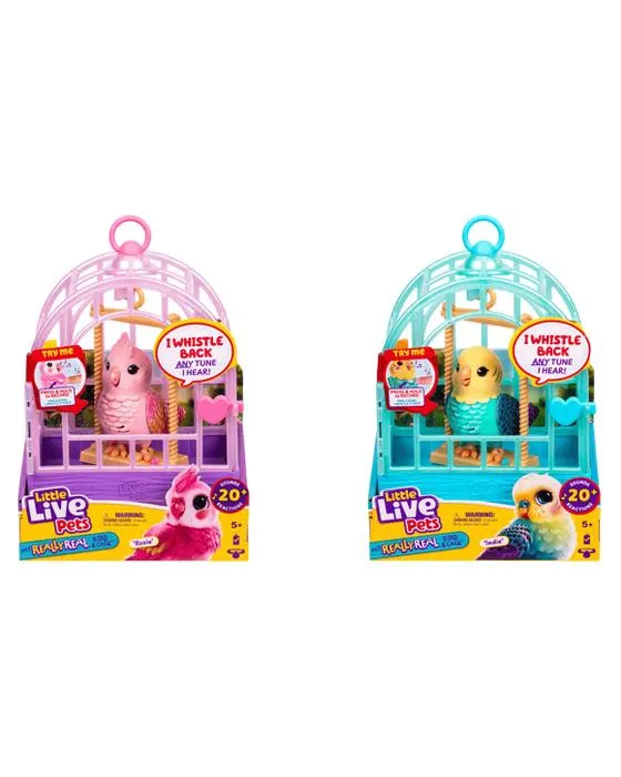 Little Live Animaux Mon vraiment réel Bird & Cage Playset - Assortiment