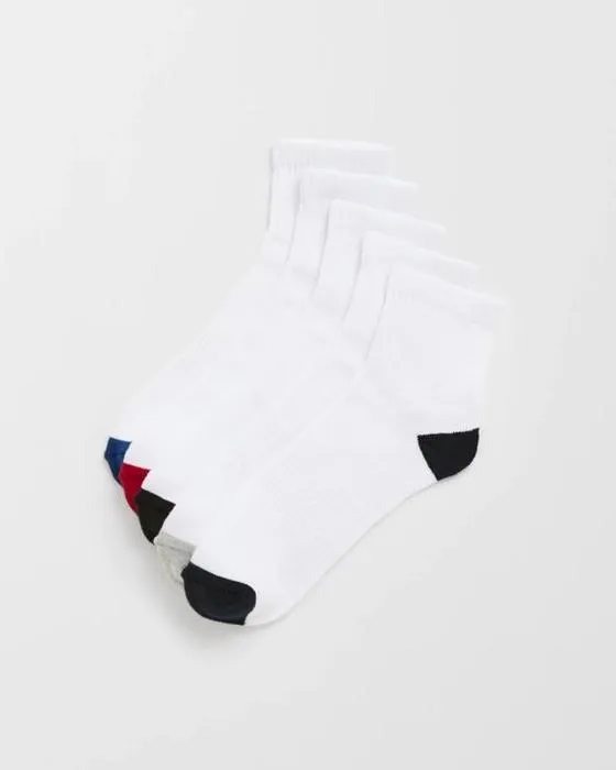 Maxx Australien Coton Blend 5 Pack Quarter Chaussettes d'équipage