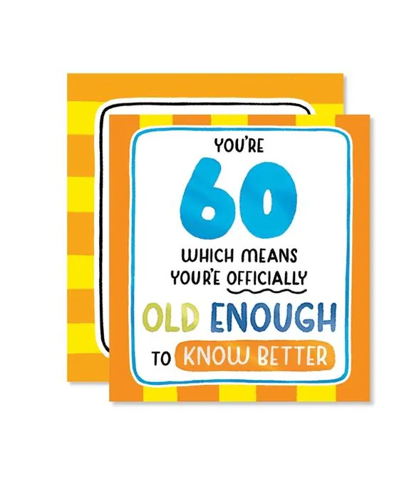 Carte d'anniversaire de Hallmark - Vous avez 60 ans