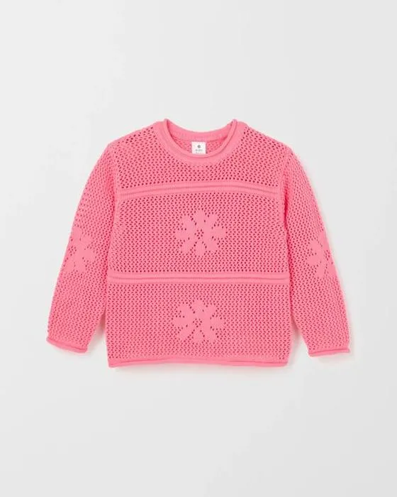 Cible Enfants Australien coton fleur Crochet tricot Jumper