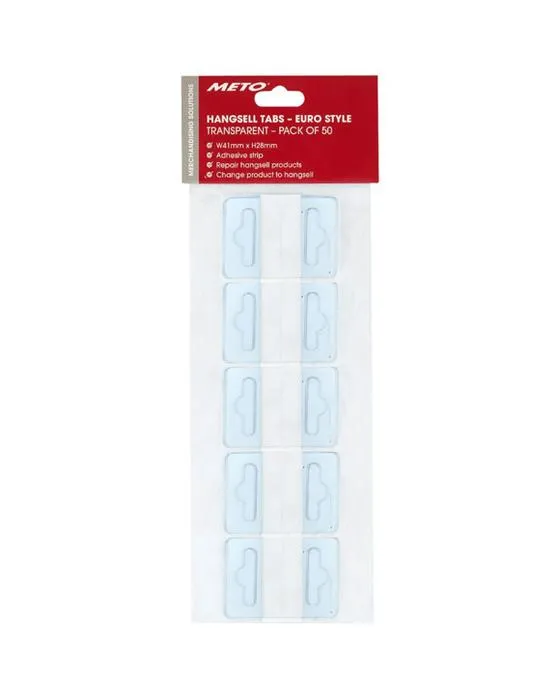 Méto Euro Style Hangotabs 41 x 28mm 50 Pack