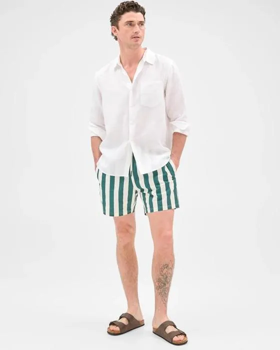 Cible homme Seersucker Swim Volley Short