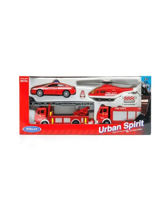 Wey Urban Spirit Free Wheeling & Moving Parts Fire City Set