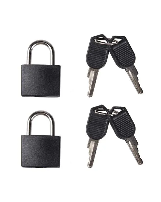 2 clés de verrouillage de voyage - Noir