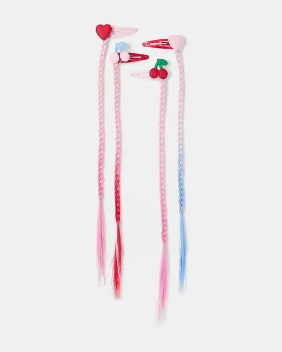 Clip d'extension de cheveux cerise