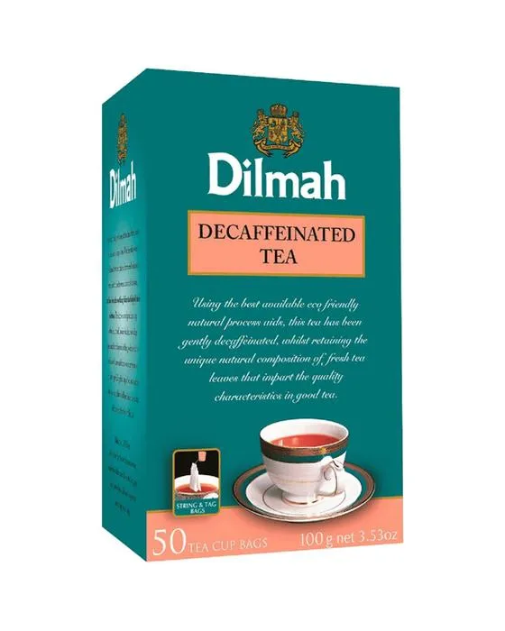 Sacs à thé enveloppés de Dilmah Décaféinés 50 Pack