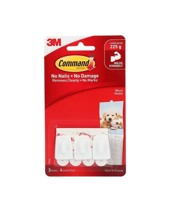 3 Crochets de montage de commande Pack Micro - Blanc