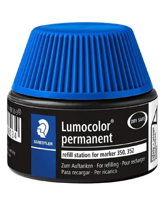 Station de renouvellement permanent de marqueur Staedtler 30mL Bleu