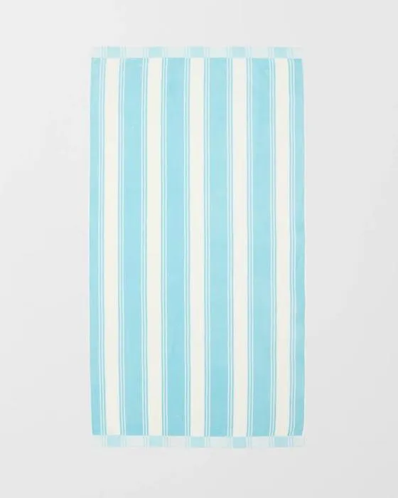 Cible Byron Stripe Australien coton adulte serviette de plage - Bleu