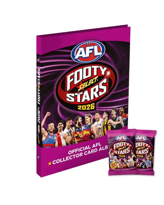 Sélection officielle 2026 AFL Footy Stars Collector Binder Album