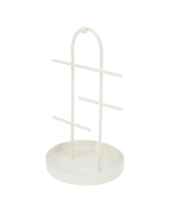 Porte-bijoux en métal - Blanc