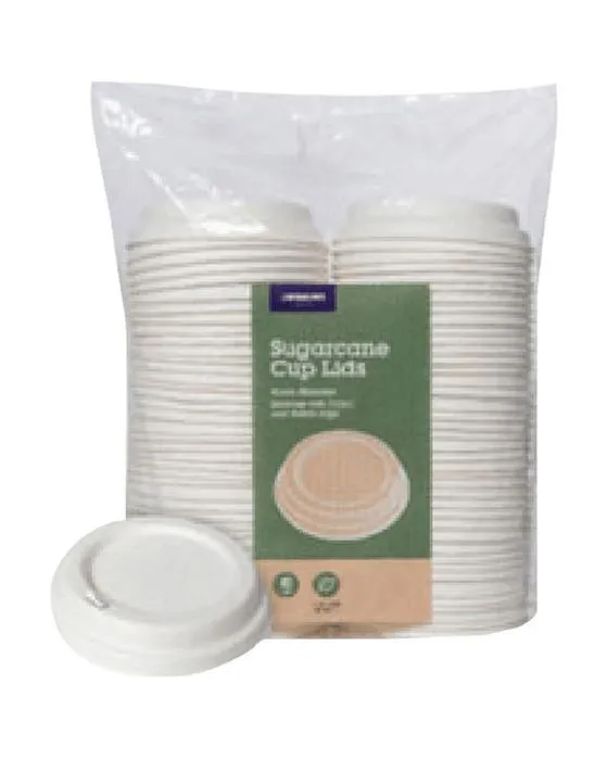 J.Burrows Sugarcane Lids 90mm 960 Pack