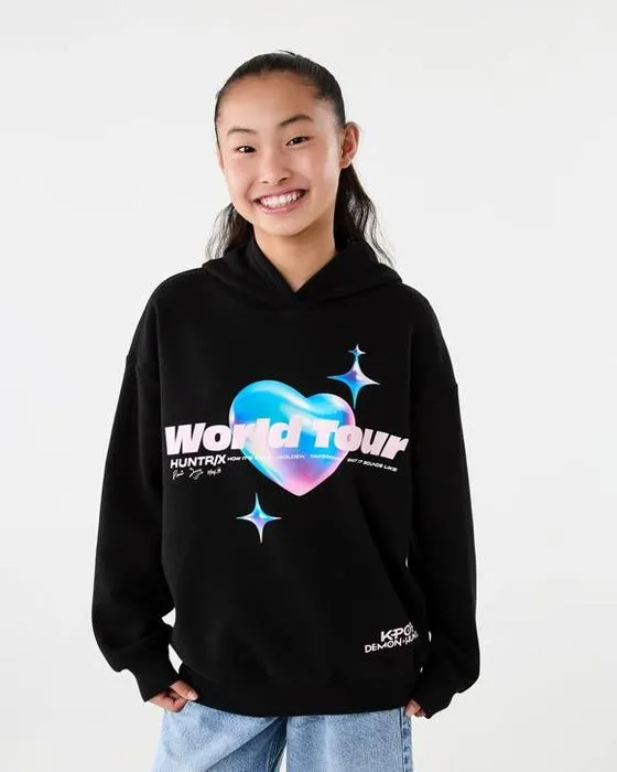 KPop Demon Hunters licence surdimensionné Hoodie