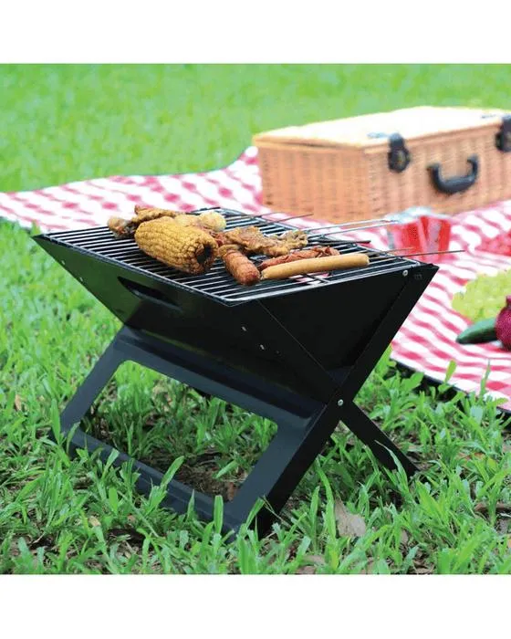 Grille de charbon de bois pour barbecue portable