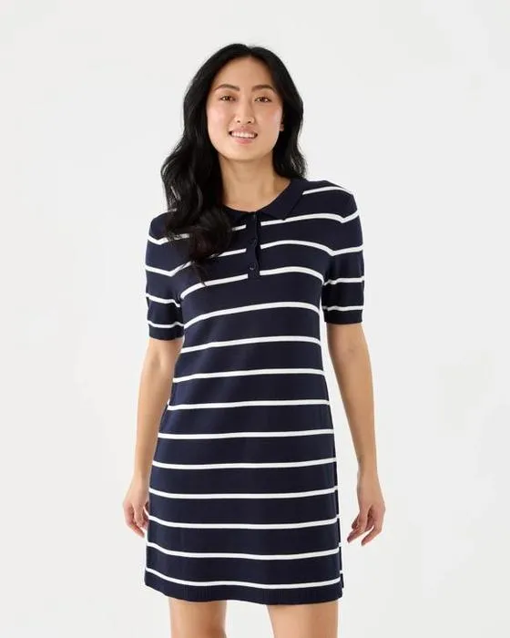 Manches courtes True Knit Polo Mini robe