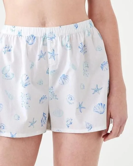 Short de boxer tissé en coton