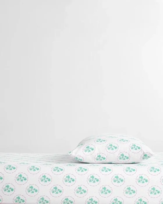 Set de draps en coton australien - lit Queen - blanc