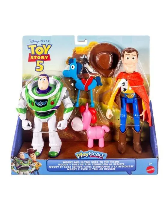 Disney et Pixar Toy Story 5 Woody & Buzz Lightyear Playscale Toy Pack - Bleu