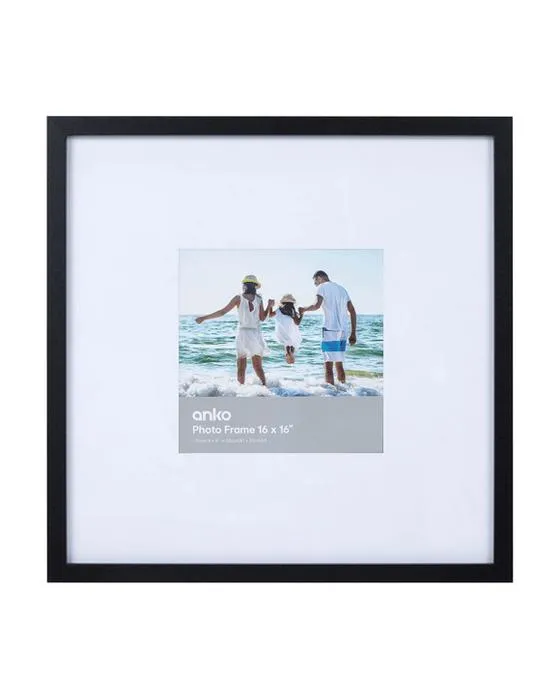 Cadre de port de plage 8po x 8po - Noir