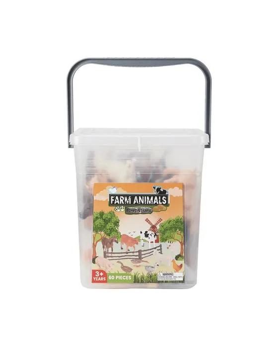 Ensemble d'aventures pour animaux de ferme 60 pièces