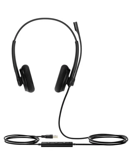 Casque à double cordon sur oreille Yealink UH34 Lite noir