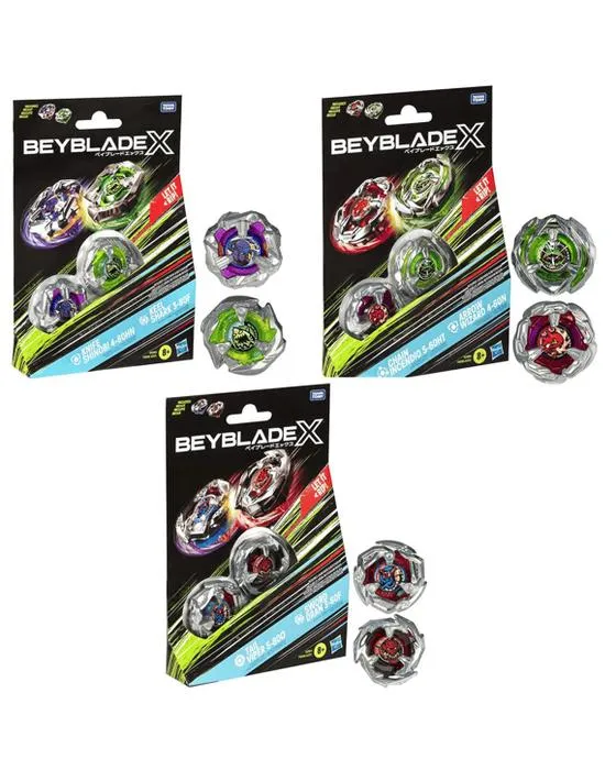 Beyblade X Bite Croc 3-60LF et Sting Licorne 4-60P Top Double Pack Set