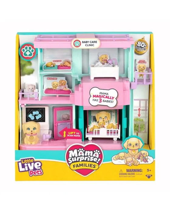 Petits animaux de compagnie Mama Familles Surprise Baby Care Clinic Playset
