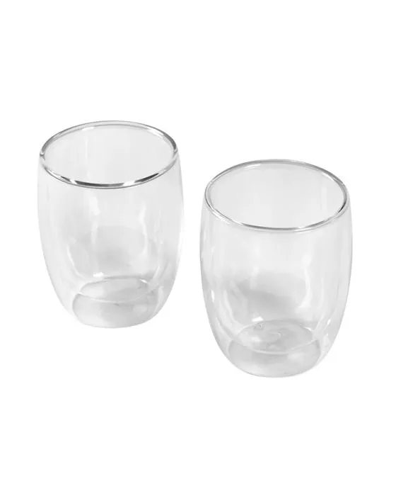 2 tasses à café double mur