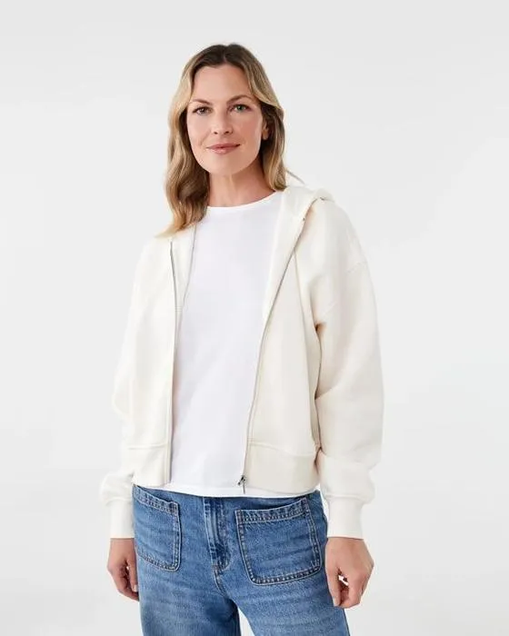 Zip détendu à travers Hoodie