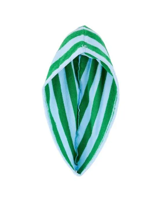 Turban de séchage des cheveux OXX pour le corps - Bleu Vert