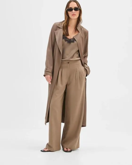 Aperçu Pantalon large à jambes triples en pleat