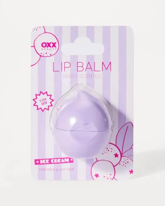 Baume à lèvres à crème glacée de beauté OXX - parfumé aux baies