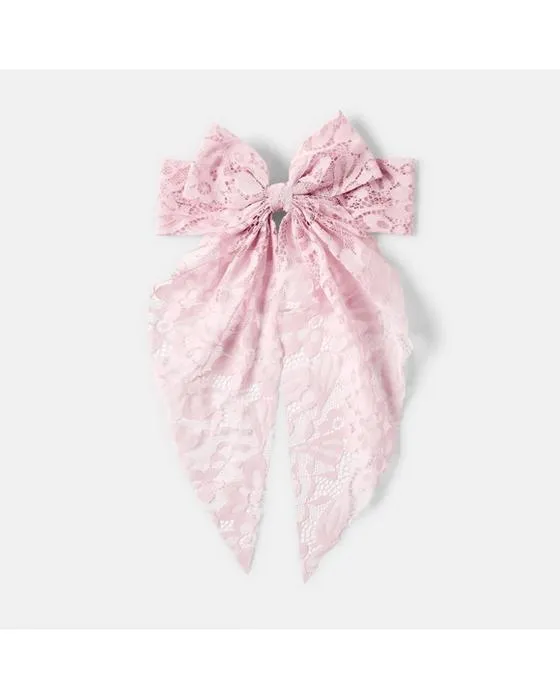 Barrette rose Grandes cheveux Bow Clip
