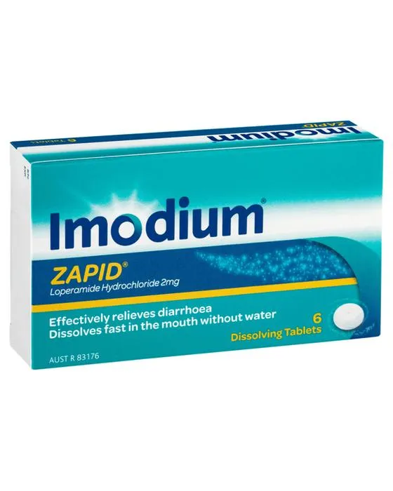6 Pack Imodium Zapid Diarrhée Relief Dissolution Comprimés 2mg