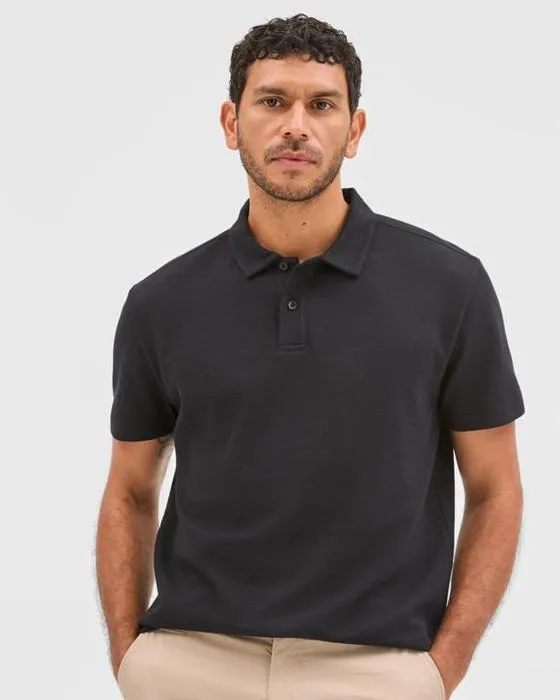 Cible Australien coton texturé Polo Top