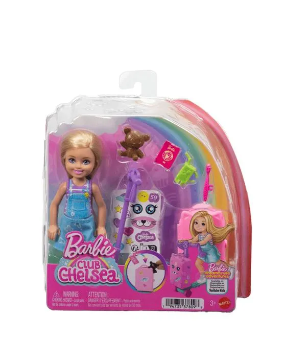 Barbie Club Chelsea Poupée d'aventure sans limite et accessoires Playset