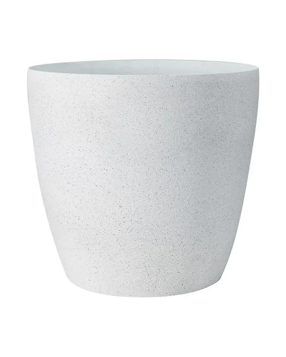 43cm Pot texturé - blanc